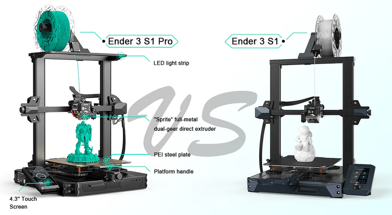 Creality Ender 3 S1 Pro oder Ender 3 S1, welches sollten Sie kaufen?