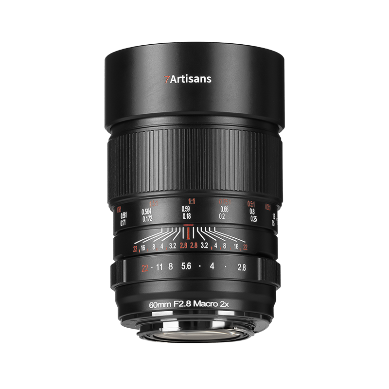 7Artisans 60mm F2.8 Vollformat-Makroobjektiv mit 2-facher Vergrößerung