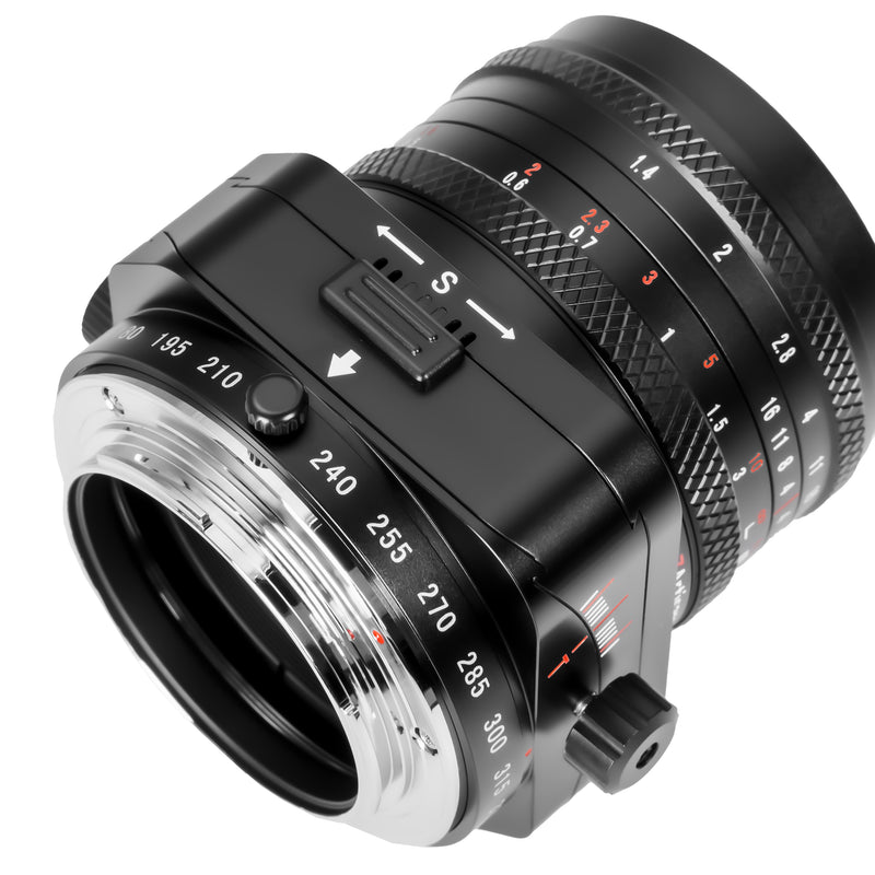 7Artisans 50 mm F1,4 Tilt-Shift-APS-C-MF-Objektiv für Fuji/Sony- und M4/3-Mount-Kameras