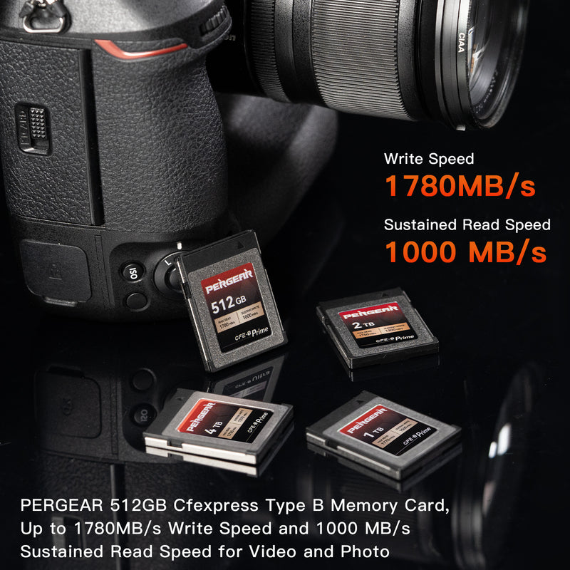 PERGEAR CFE-B Prime CFexpress Typ-B-Speicherkarte (512 GB)