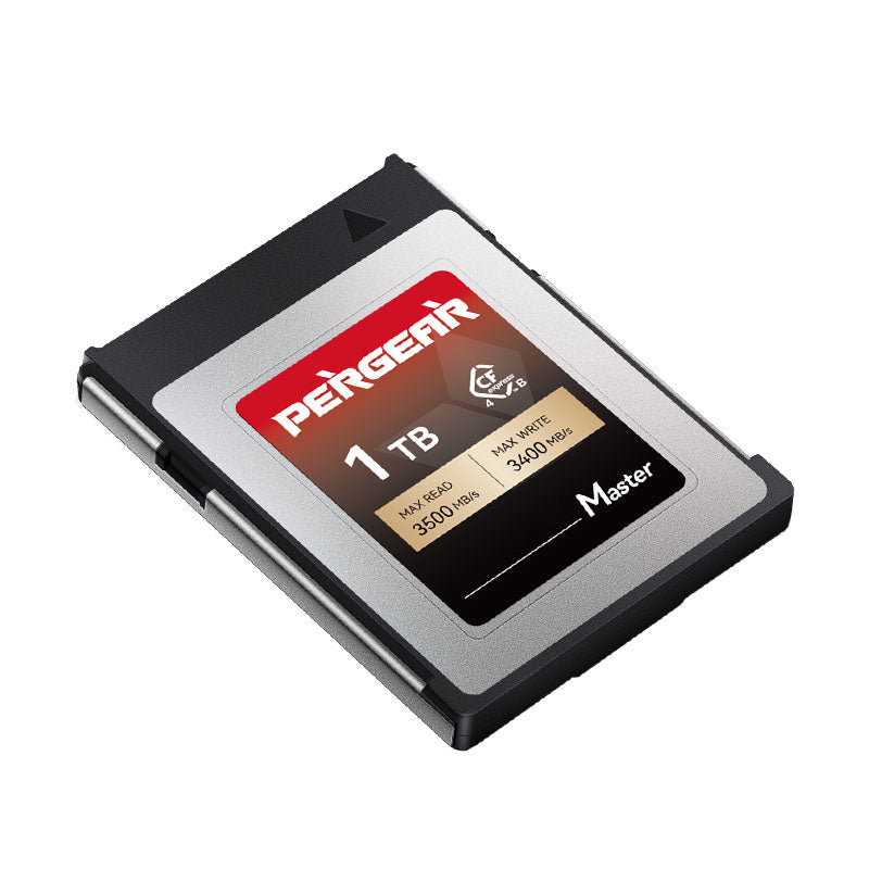 Pergear 1 TB CFexpress 4.0 Typ B-Speicherkarte – Hochgeschwindigkeits-Workflow für Canon, Nikon, Panasonic, Fuji und DJI Ronin 4D