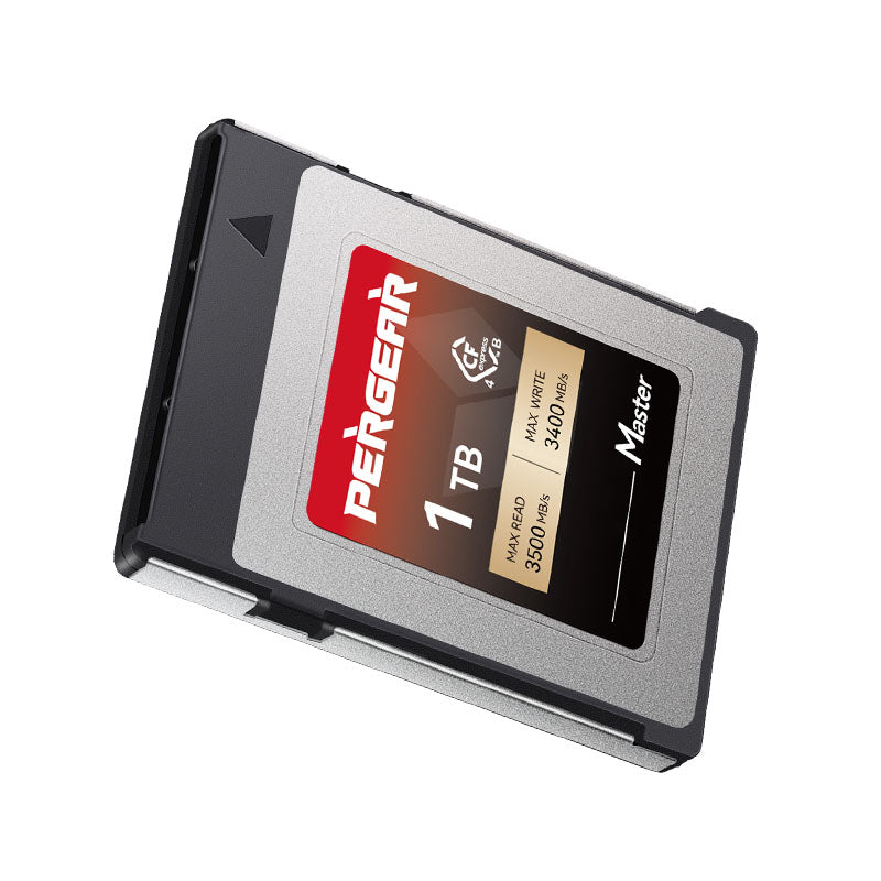 Pergear 1 TB CFexpress 4.0 Typ B-Speicherkarte – Hochgeschwindigkeits-Workflow für Canon, Nikon, Panasonic, Fuji und DJI Ronin 4D