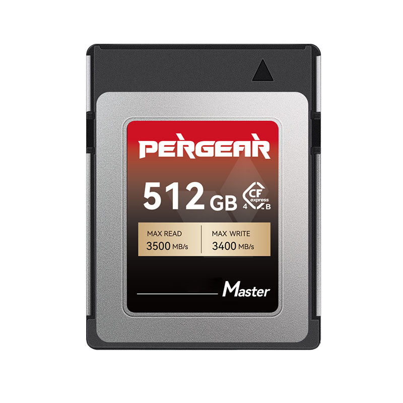 Pergear 512 GB CFexpress 4.0 Typ B-Speicherkarte – Hochgeschwindigkeits-Workflow für Canon, Nikon, Panasonic, Fuji und DJI Ronin 4D