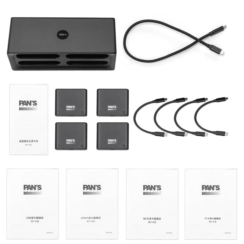 Pans Workflow Station Professioneller Kartenleser-Hub