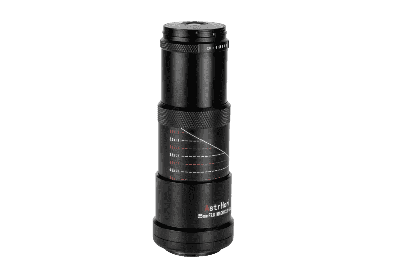 AstrHori 25 mm F2,8 2-5X Makro-Vollformatobjektiv für Sony/Fuji/Nikon/Canon und Leica-Kameras