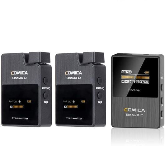Comica BoomX-D D2 2,4G Digitales drahtloses 1-Trigger-2 Mikrofon