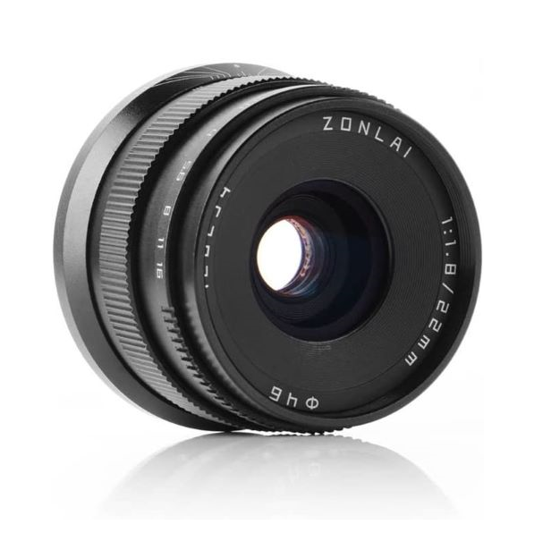 Zonlai 22mm f1,8 APS-C Weitwinkelobjektiv für Sony E Mount (schwarz)
