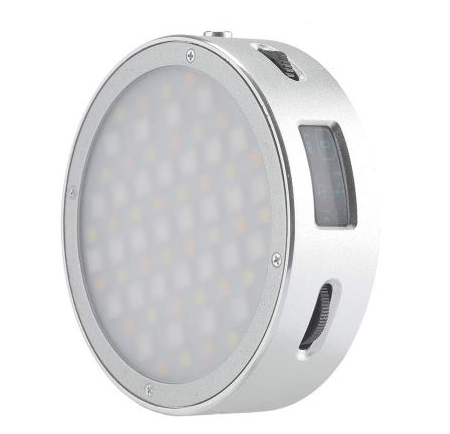 Godox R1 Rundes Vollfarb RGB LED Videolicht mit Zubehör