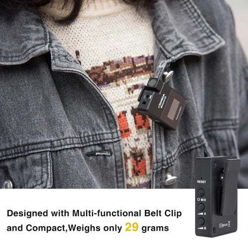 Comica BoomX-D D2 2,4G Digitales drahtloses 1-Trigger-2 Mikrofon