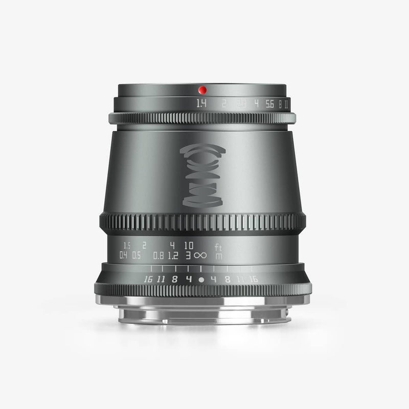 TTArtisan APS-C Trio Titanium Grey Lens Kit, beinhaltet 17 mm f1.4, 35 mm f1.4 und 50 mm f1.2 Objektive