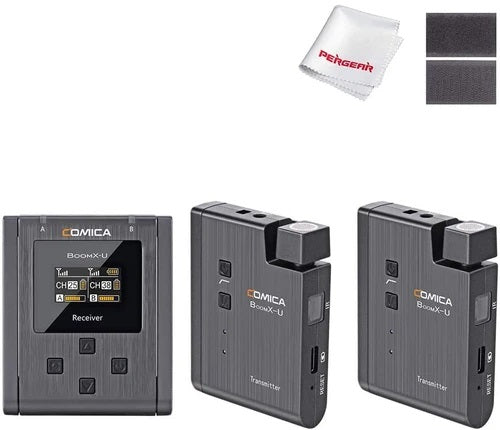 Comica BoomX-U U2 Drahtloser Lavalier-Mikrofonsystem mit 48 Kanälen