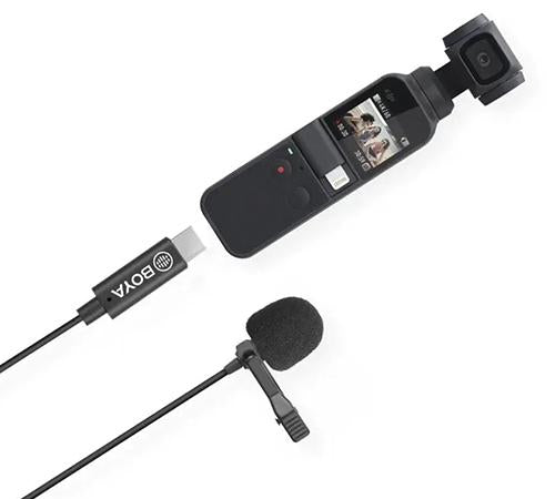BOYA BY-M3-OP Digitales omnidirektionales Lavaliermikrofon für DJI Osmo Pocket