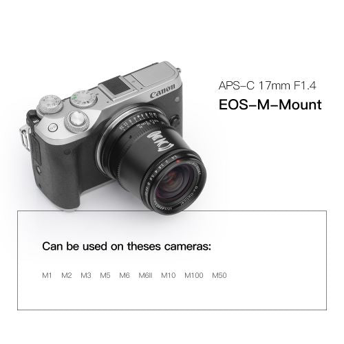TTArtisan 17mm F1.4 Objektiv für Fuji, Sony, MFT, Leica, Nikon Kameras