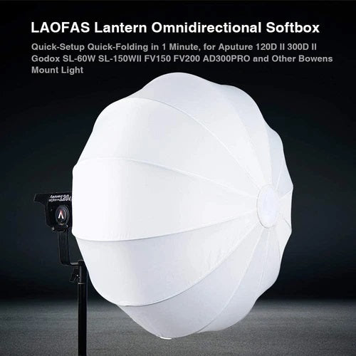 LAOFAS Lantern Softbox Bowens Mount für gleichmäßiges Licht