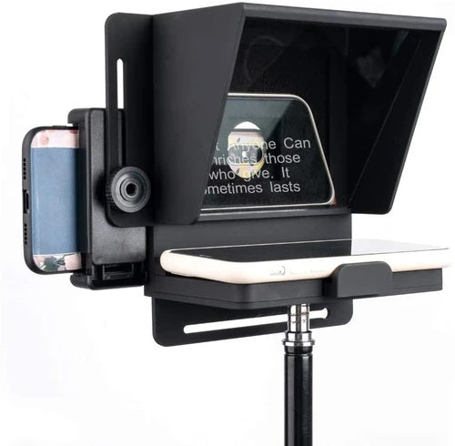 Pergear Mini Portable Adjustable Teleprompter für die Smartphone/ DSLR Aufnahme