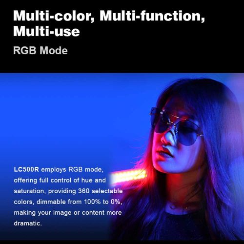 Godox LC500R RGB LED Leuchtstab mit Kreativem Modus