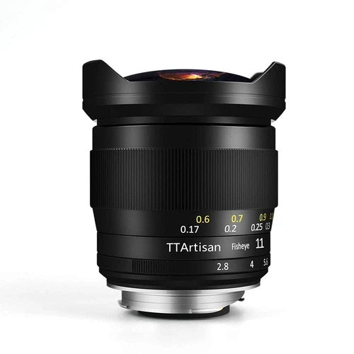 TTArtisan 11mm F2,8 Vollbild Fisheye Objektiv für Fuji, Nikon, Sony und Leica Kameras