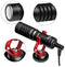 BOYA Kondensatormikrofon Funk-Mikrofon-System Lavalier-Mikrofon Dual-Channel Shotgun Kardiode Mikrofonsystem für DSLR Video Kamera Camcorder Smartphone iPhone PC Videoproduktionen