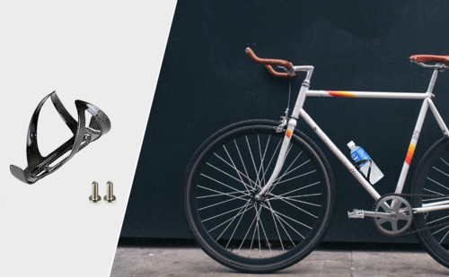 PERGEAR Carbon Leichter Fahrrad Wasserflaschenkäfig zum Radfahren