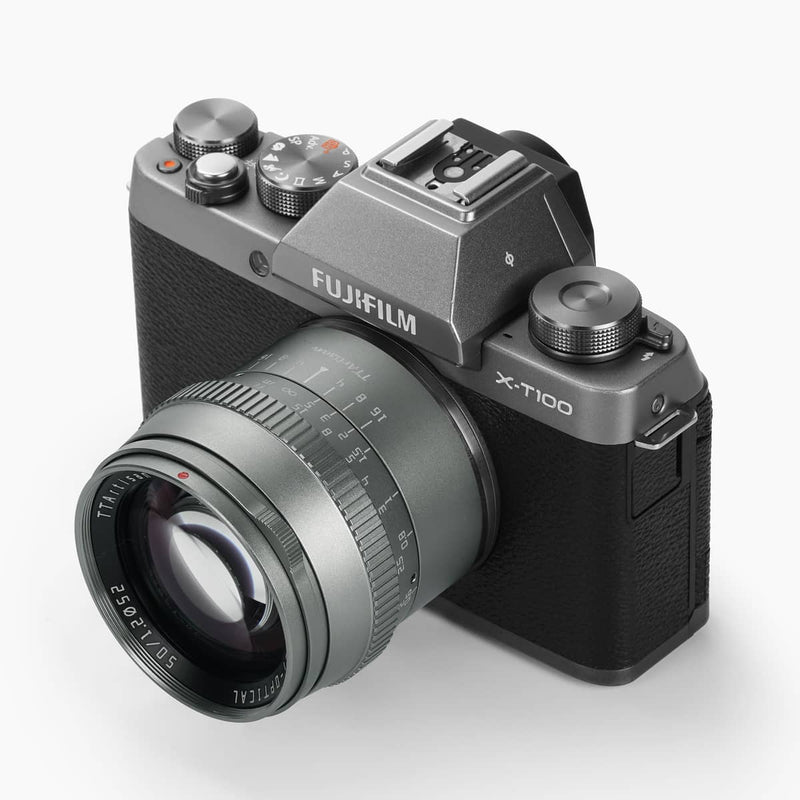 TTArtisan APS-C Trio Titanium Grey Lens Kit, beinhaltet 17 mm f1.4, 35 mm f1.4 und 50 mm f1.2 Objektive