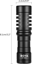BOYA Kondensatormikrofon Funk-Mikrofon-System Lavalier-Mikrofon Dual-Channel Shotgun Kardiode Mikrofonsystem für DSLR Video Kamera Camcorder Smartphone iPhone PC Videoproduktionen