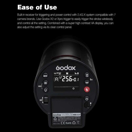 Godox AD300 Pro, 300W 2,4G TTL 3000-6000K Blitz Strobe Monolicht
