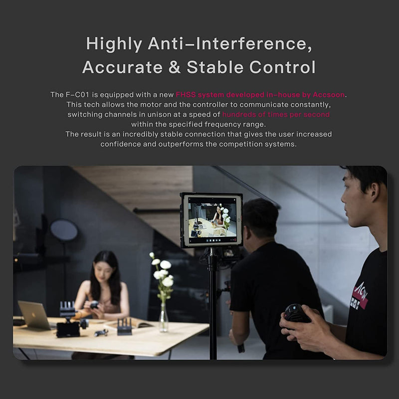 Accsoon F-C01 Follow-Focus-System, kabellose/kabelgebundene Follow-Focus-Steuerung