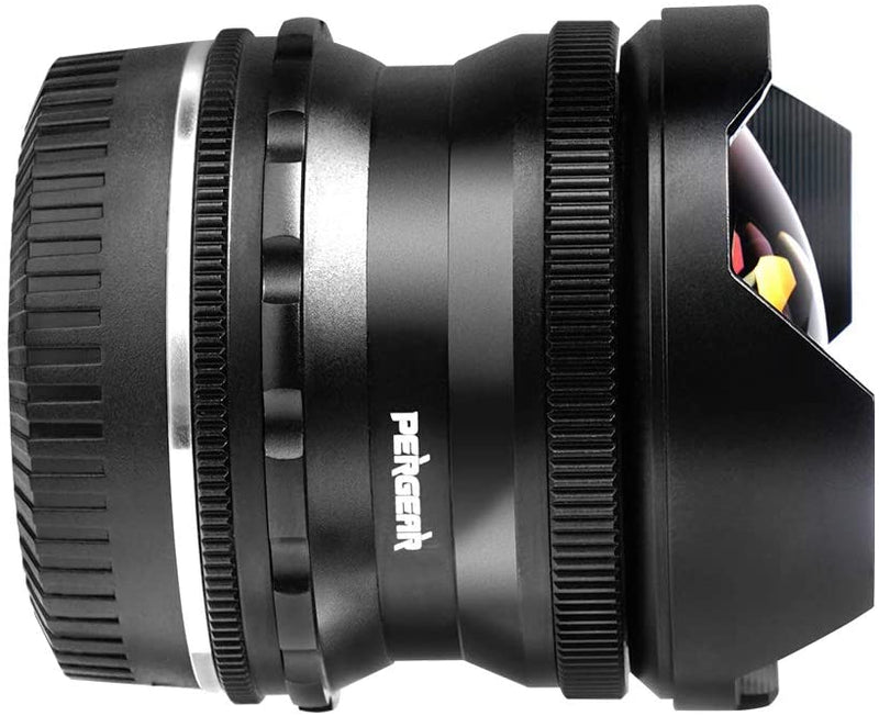 PERGEAR 7,5 mm F2.8 Fish Eye Manuelles fokussiertes Objektiv für die spiegellose Nikon Z-Mount APS-C Kamera