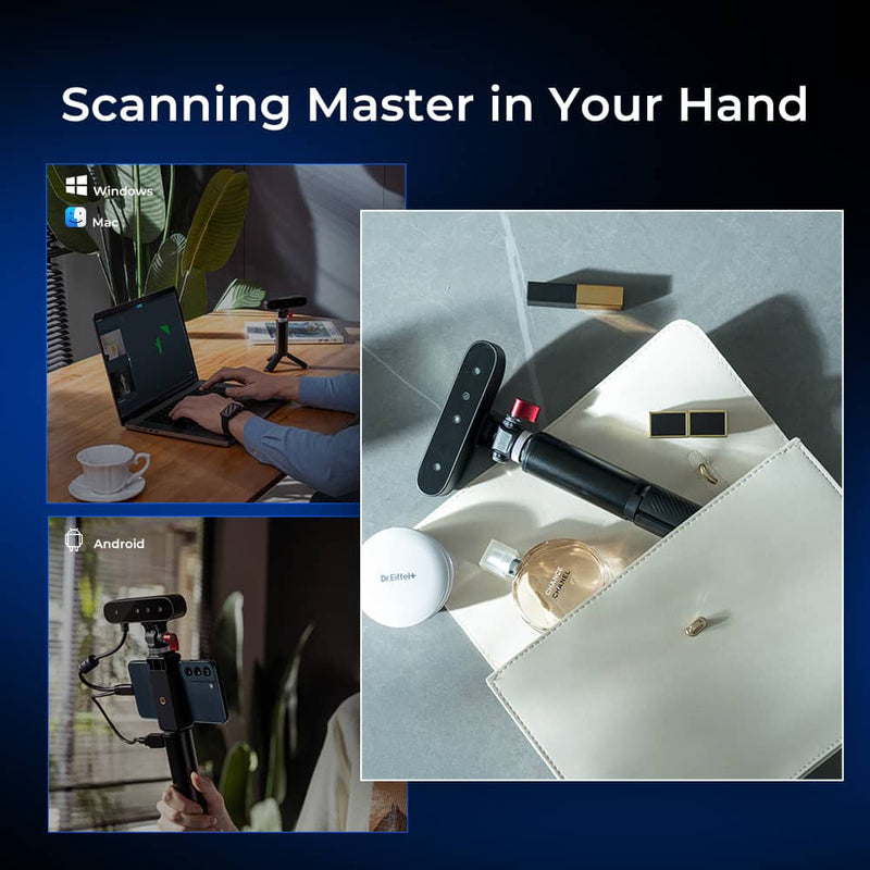 Creality CR-Scan Ferret 3D-Scanner Kompatibel mit Android/Win10 11 (64-Bit)/Mac OS