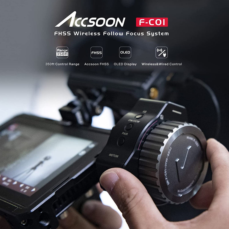 Accsoon F-C01 Follow-Focus-System, kabellose/kabelgebundene Follow-Focus-Steuerung