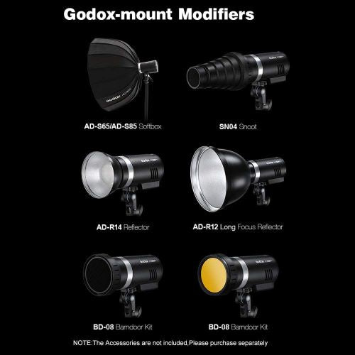 Godox AD300 Pro, 300W 2,4G TTL 3000-6000K Blitz Strobe Monolicht