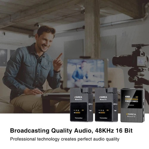 Comica BoomX-D D2 2,4G Digitales drahtloses 1-Trigger-2 Mikrofon