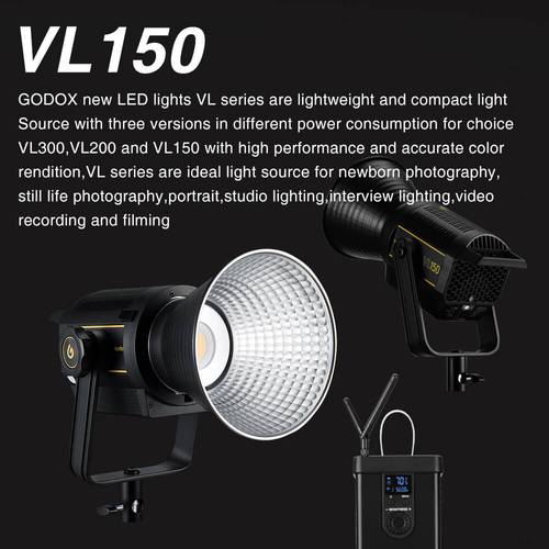 Godox VL150 / 200 / 300, LED-Videoleuchte mit BD-04 Barndoor Kit
