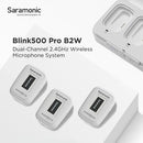 Saramonic Blink 500 Pro B2W Funkmikrofon für Smartphone/Kamera (TX+TX+RX) Weiß