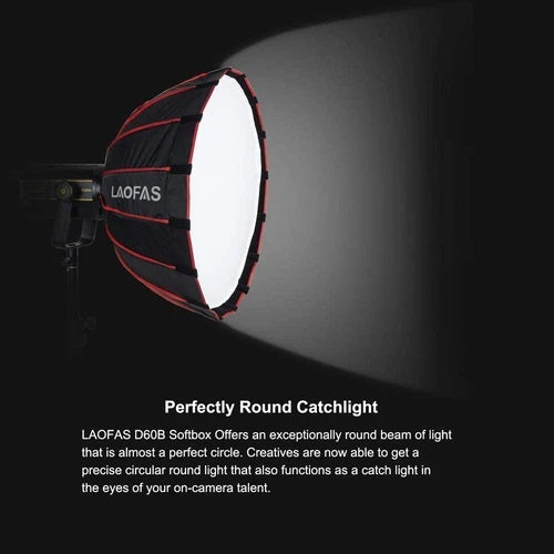 LAOFAS Deep Softbox D60B/D90B/D120B, Schnelleinrichtung in 1 Min