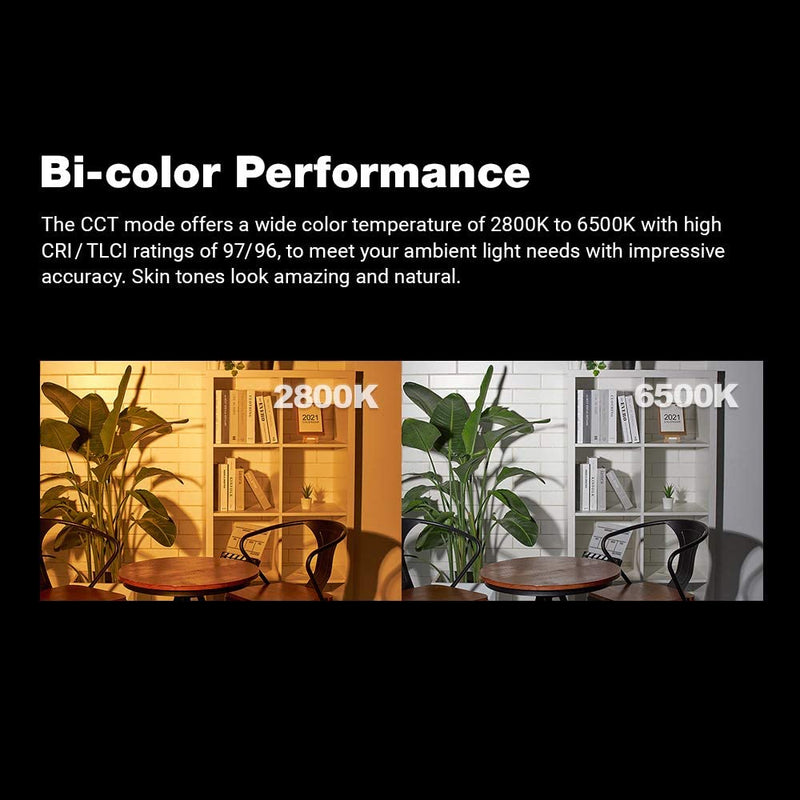 Godox SZ150R Zweifarbig zoombares RGB LED Videolicht mit Barndoor-Kit