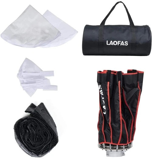 LAOFAS Deep Softbox D60B/D90B/D120B, Schnelleinrichtung in 1 Min