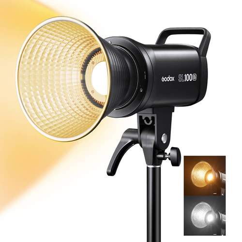 Godox SL100Bi zweifarbiges LED-Videolicht 2800K ~ 6500K Farbtemperatur