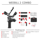 Zhiyun-Tech WEEBILL-2 3-Achsen-Gimbal-Stabilisator mit rotierendem Touchscreen, 2021 neue Version