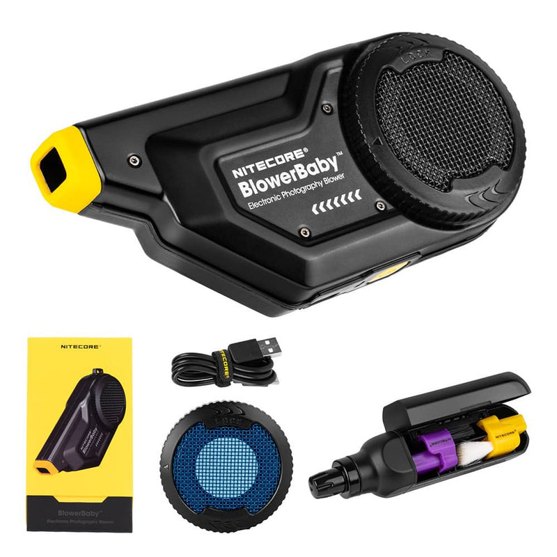 Nitecore BlowerBaby elektronisches Reinigungsluftgebläse für Kamera und Objektiv