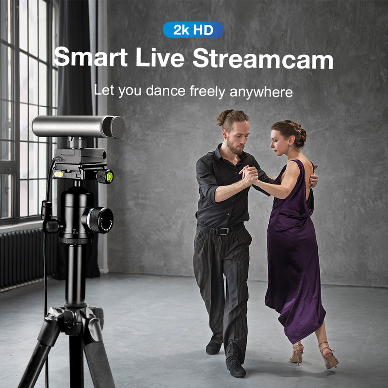 AICOCO 2K HD Smart Live-Weitwinkel-Stream-Kamera für Online-Konferenzen/Video-Chats