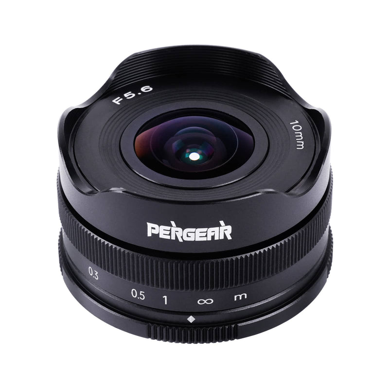 Pergear 10mm F5.6 Pancake Fisheye-Objektiv für APS-C Fuji, M4/3 & Sony Kameras
