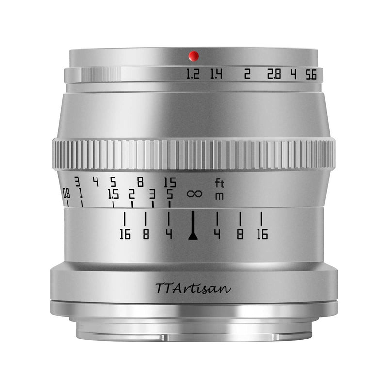 TTArtisan 50mm F1,2 Objektiv für Fuji-X, Sony-E Nikon-Z und M4/3 Mount