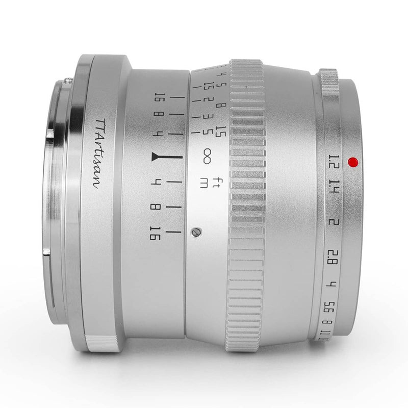 TTArtisan 50mm F1,2 Objektiv für Fuji-X, Sony-E Nikon-Z und M4/3 Mount