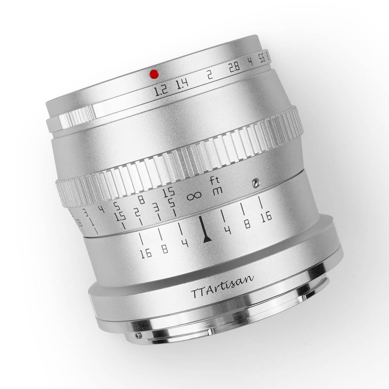 TTArtisan 50mm F1,2 Objektiv für Fuji-X, Sony-E Nikon-Z und M4/3 Mount