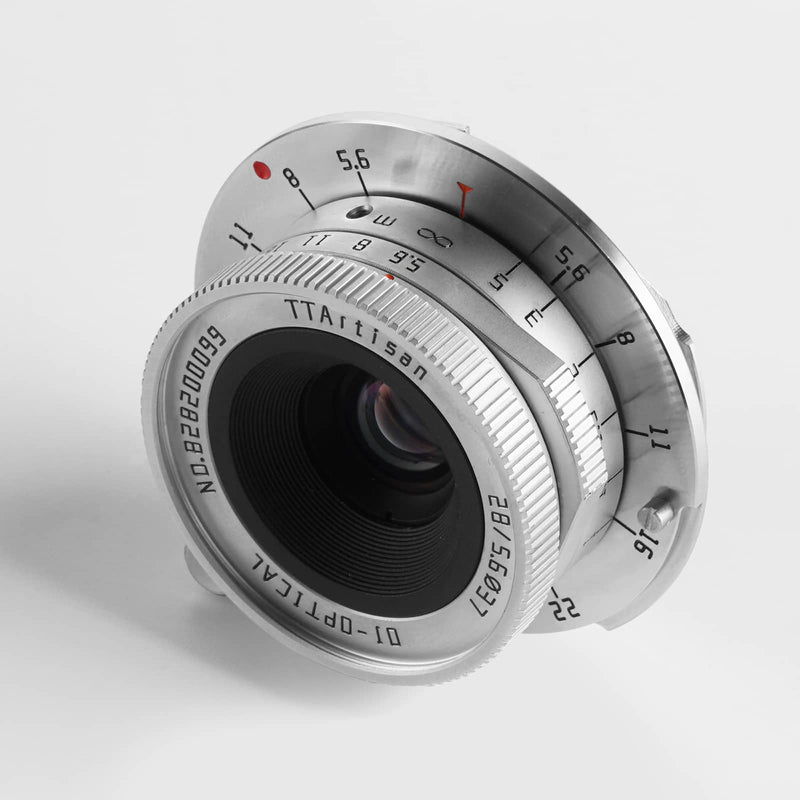 TTArtisan 28mm F5.6 Weitwinkelobjektiv, kompatibel mit Leica M-Mount