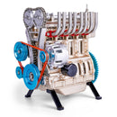 Teching Vierzylinder-Reihenmotor Modell Vollmetall-Montagesatz, 2021 NEUE Version