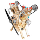Teching V2 Zylinder Automotor Modellbausatz für Geschenk / Spielzeug
