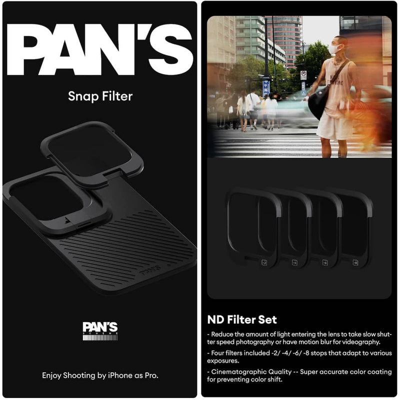 Pan's Snap Filter Set für iPhone Video Make und Tiktok/Youtube/Ins Blogger