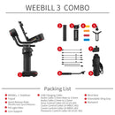 Zhiyun Weebill 3 Upgrade 3-Achsen-Gimbal-Stabilisator für spiegellose und DSLR-Kameras